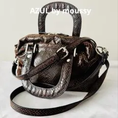 AZUL by moussyアズールバイマウジー ヘビ柄ミニショルダーバッグ