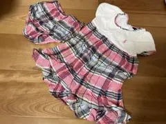【可愛い♡】Ralph Lauren チェック柄 ワンピース 18M ブルマ付き