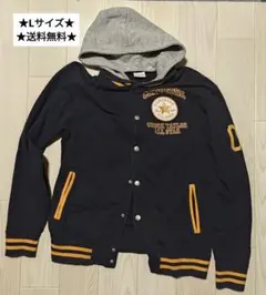 CONVERSE コンバース パーカー　Lサイズ　黒　フード付き