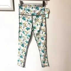 ヨガフィッネス用ハイウエストレギンス　クレマチスグリーン　Ｍサイズ #261