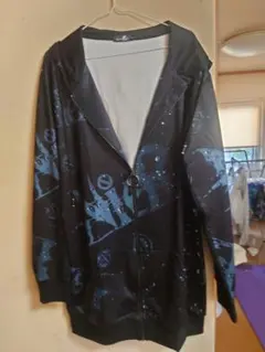 NieRclothing 総柄ZIPアップパーカー