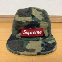 Supreme Camo Wool Camp Cap グリーン 17aw