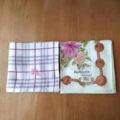 お値下げ　未使用　Burberry ハンカチ 2枚セット