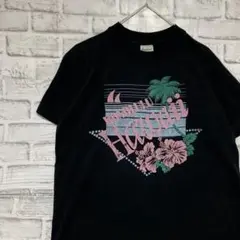 USA製90sヴィンテージTシャツ！シングルステッチ　ブラック半袖古着M721