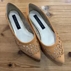 TALANTON タラントン レーザーカット パンプス 22.5cm オレンジのサムネイル