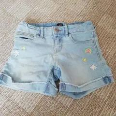 GAP ライトブルー 刺繍入り ハーフパンツ