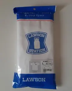 LAWSON オリジナルTシャツ ミルク缶 ホワイト Lのサムネイル