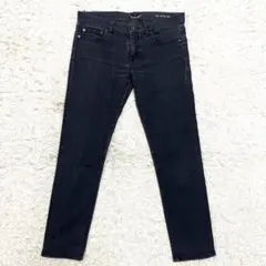 【美品】サンローランパリ ブラック スキニー デニムパンツ D01のサムネイル