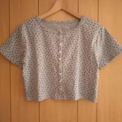 mystic 小花チビカーディガン