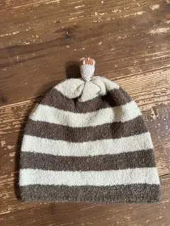 Kids Zoo ストライプ ベビー帽子 43-45cm