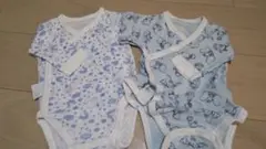 ユニクロ　ボディスーツ　50-60サイズ　ディズニー　ダンボ柄　２枚セット