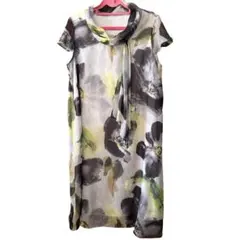 Otto Collection 花柄 シフォンワンピース 半袖のサムネイル