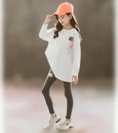 キッズ Tシャツ 長袖 ロンt トップス オーバーサイズ 女の子 男の子 140