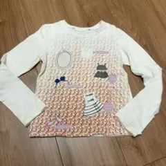 ベビーDior　長袖Tシャツ ホワイト 花柄プリントのサムネイル
