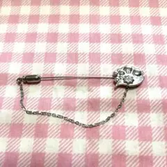 コサージュ　ブローチ　ヴィンテージ　アンティーク　シルバー　ブルーベリー