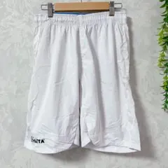 【アスレタ】白 ハーフパンツ ポリエステル100% L スポーツ 練習着