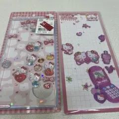 ボンボンドロップ、平成ハッピーフォン シール 2枚セット ハローキティ