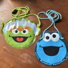 USJ近鉄ホテル【セサミストリート】透明ポーチ 2個セット