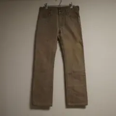 00s シュリセル 加工ブーツカットデニム /3 ブラウン ストレッチ y2k 