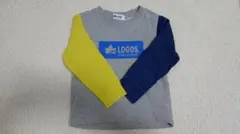 LOGOS カラーブロック トレーナー 120 裏起毛 ロゴス