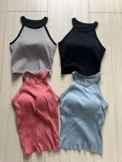 GU UNIQLOカップ付きタンクトップ 4枚セット Mサイズ