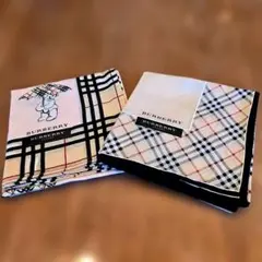 ꕤ︎︎未使用ꕤ︎︎バーバリー ハンカチ 2枚 ノバチェック ホース
