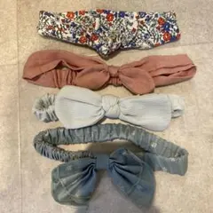 ベビー　ヘアバンド 4個セット リボンデザイン