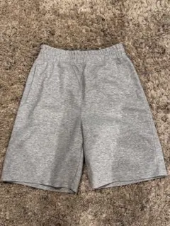 ユニクロC スウェットハーフパンツ グレー S ウエストゴム