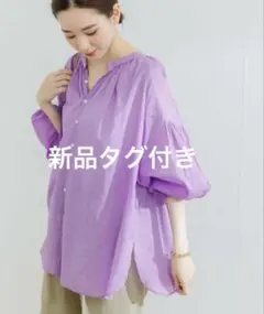【新品タグ付き】URBAN RESEARCH コットンボイルマルチWAYブラウス