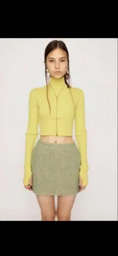 MULTI COLOR TWEED ショートスカート #スカート #春服