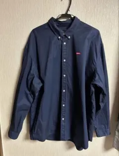FW23 Supreme small box logoネイビー XXL シャツのサムネイル