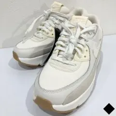 ♦︎Nike エアマックス ホワイト ベージュ 厚底スニーカー 90 LV8