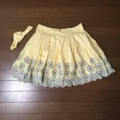 FREE'S MART フリーズマート フラワー刺繍ミニスカート