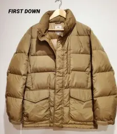 ガ*ー様 FIRST DOWN ファーストダウン ダウンジャケット ベージュ M