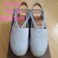 【お値下げ中♪】kanna オデットエオディール　エスパドリーユ　約22.5cmのサムネイル
