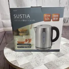 新品未開封 SUSTIA 電気ケトル SUS-01 1.0L 早い者勝ちのサムネイル