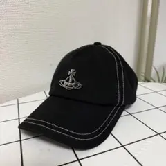 vivienne westwood ロゴ刺繍入りキャップ S〜Mサイズ - メルカリ