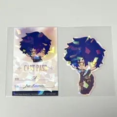 あんスタ　アニカフェ　 漣ジュン　ホログラムイラストカード　ステッカー