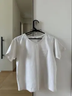 koe ホワイト Vネック Tシャツ M