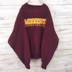 SIGNATURE☆スウェット XL デカロゴ ボルドー