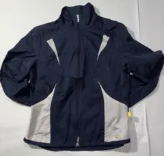 Nike フルジップ スポーツジャケット ネイビー　銀タグ　00s ダブルジップ