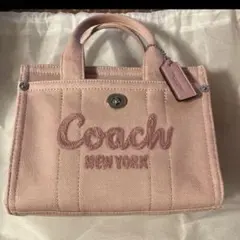 ら*ぶ様 コーチ COACH 26cmカーゴ トート 刺繡 ロゴ 2WAY - メルカリ