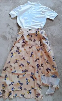 ♡即購入ok♡Ray BEAMS♡花柄♡アシンメトリー♡フレアスカート♡美品♡