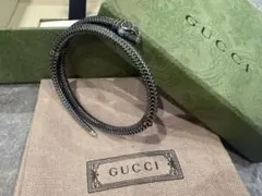 GUCCI スネーク ブレスレット　SV925　577283 17号 即購入可能 国内即発 GUCCI エイジシルバー スネーク バングル 577283 (GUCCI