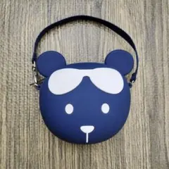 Callaway クマ型 ミニポーチ シリコン ネイビー ゴルフ 小物入れ