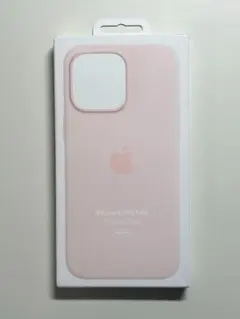 【新品】純正 iPhone 15 Pro Max シリコンケース・ライトピンク①