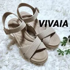 VIVAIA ベージュ　ウェッジサンダル 36.5 VIVAIA ベージュ ウェッジサンダル 36.5 | Mercari