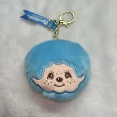 Monchhichi フェイスマスコット キーホルダー ブルー
