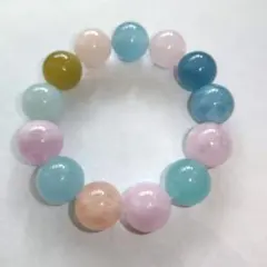 モザンビーク産チョコレートアクアマリンブレスレット約17ミリy2823 モザンビーク産チョコレートアクアマリンブレスレット約17ミリy2823