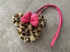 ディズニー　ミニー　ヒョウ柄　コインケース　ポシェット　ポーチ　パスケース　廃盤